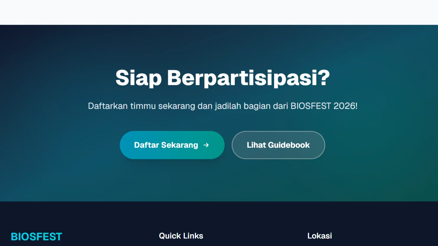 Biosfest: Participation